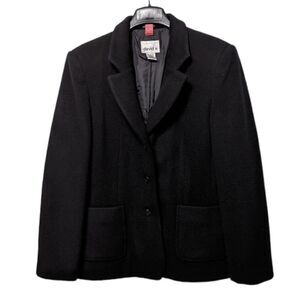DAVID N Wool Cashmere Minimalist Blazer 12